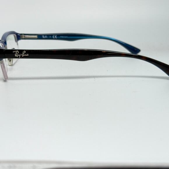 Ray-Ban Eyeglasses Frame RB7014-5068 Unisex Tortoise Blue 52-18-140 H19933 - Picture 2 of 7